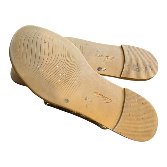 🟠Clarks Collection Metallic Slip-On Sandals – Size 8/8.5 - Picture 8 of 8